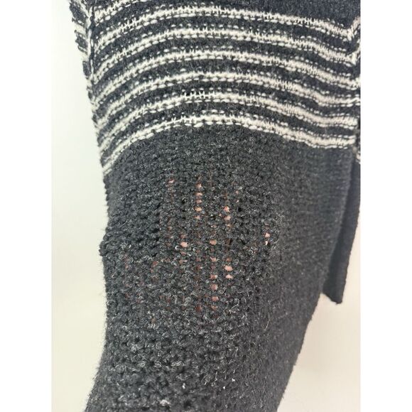 Free People Sweater Women's Medium Oversized Chunky Knit Striped Wool‎ Blend - Picture 8 of 8